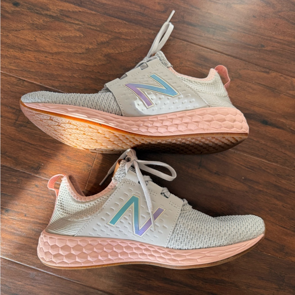 New Balance Fresh Foam Cruz V Reissue Women's Sneakers - White and Pink-Size 9.5 - Picture 11 of 12